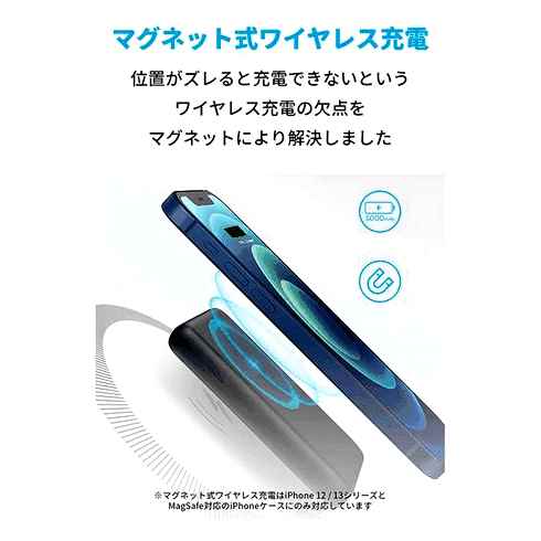 anker, powercore, magnetic, 5000, magsafe対応モバイルバッテリー
