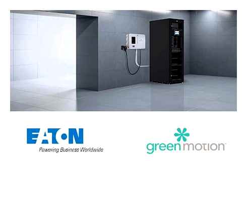 eaton, electric, vehicle, charging, station, green
