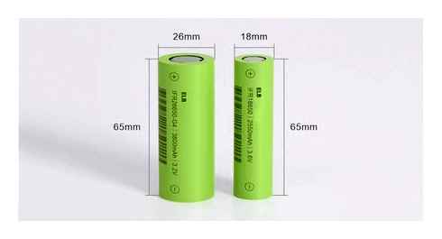 26650, battery, dimensions