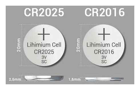 cr2016, cr2032, battery, difference, 2032