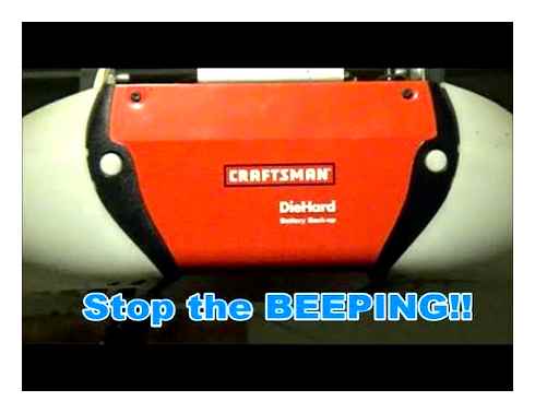 liftmaster, battery, replacement, beeping, step, remove