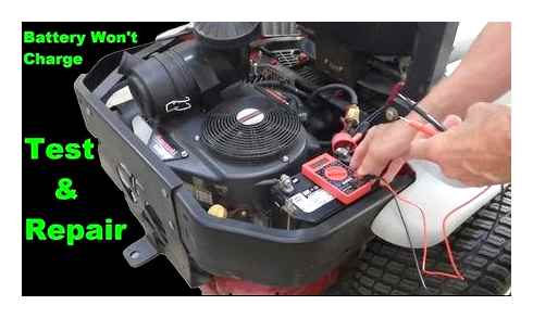 riding, mower, battery, voltage