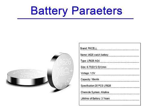 sr626sw, battery, voltage, watch, size, chart